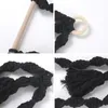 Bath Accessory Set Mounted Wooden Rope Secures Towel Tassel Tissue Holder For El Supplies Bathroom