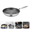 Pans Stainless Steel Omelette Pan Griddle Fry For Eggs Nonstick Frying Small Wok Outdoor Cooking Fried