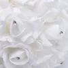 Fiori nuziali Seta artificiale Rosa Decorazione autunnale Bianco Casa Natale Autunno Bouquet di fiori finti Ghirlanda artigianale