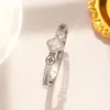 Designer charme pulseira 18k banhado a ouro aço inoxidável sem desbotamento pulseira de diamante luxo amor presente jóias casamento viagem designer pulseira