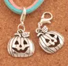 100pcslot Halloween abóboras lagosta garra fecho charme contas 323x159mm jóias de prata antigas DIY C10985061532