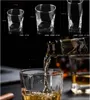 6Pic/Set Whisky Glass Bar Shot Glass Home Ving Glass Clear Beer Glass Hotel Juice Water Cup