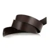 Pure Cowhide Belt Strap 33CM 38cm Round Hole No Buckle Genuine Leather Belts High Quality Without 240106