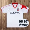 1995 1997 Crvena Zvezda Beograd Retro piłka nożna 99-00 DOMOWE SOME STORNE SHIRTS Kobiety piłkarskie