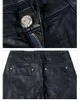 Mäns jeans 2024 Fashion Men Leather Pants Pu byxor Straight Pantalon Homme 29-38 AYG88