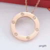 hanger ketting luxe designer sieraden roestvrij staal volledige diamanten hangers goud zilveren kettingen voor man en vrouw Valentijnsdag geschenken met fluwelen zakje