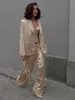 Damenhose, gerade Hose mit Pailletten, für Jogger, Bleistift, Bling-Party-Outfit, funkelnder Splitter und Gold, High-Street-Mode