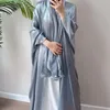 Etniska kläder Batwing Abaya Kimono Dubai Luxury Cardigan Muslim Party Dress Open Abayas For Women Turkish Casual Islamic Clothes Jilbab