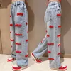 Girls Jeans Spring And Autumn Childrens Clothes Teenage Denim Trousers Female Baby Embroidered Pants 5 7 9 11 13 14Y 240106