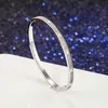 Designerpatres Bangle S925 Sterling Silber Zweireihe Diamantarmband Damen schmale Version Sky Star Eternal Love Temperament Armband Brer