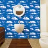 Wandaufkleber, blauer Himmel, weiße Wolken, Aufkleber für Kinder, Babyzimmer, Decke, Dach, Kunstwand, Heimdekoration, selbstklebendes Bodenplakat