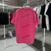 Xinxinbuy 2024 Männer Designer T-Shirt T-Shirt Zerstörter Schlüsselbriefdruck Paris Frauen Schwarz Rot Gelb Blau XS-L