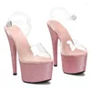 cm Sandals LAIJIANJINXIA inch PVC Upper Sexy Exotic Women Platform Fashion High Heels Pole Dancing Shoes