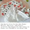 Born Termal Pamuk Flannel Swaddle Sargısı Boşluk Bebe Yatak Yorganları Tavşan Oyuncakları Seti 240106