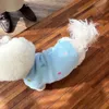 Mody pies sweter misie zimowe ciepłe ubrania mały pies solidny dzianin Pet Soft pullover pies słodki dwoje nóg ubrania 240106