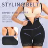 Slimming Shapewear for Women Postpartum Tummy Control Body Shaper Butt Lifter Bodysuit Zipper Open Bust Open Crotch Corset Fajas 240106