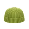 Berretti Carino Hip Hop Cappello Cofano Orso Polare Colore Solido Lavorato A Maglia Senza Tesa Stile Coreano Cappelli Beanie Uomini Docker Cap Donne Zucchetto