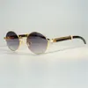 70% de desconto na loja online Designer exclusivo Carter Buffalo Horn Óculos de sol para homens óculos ovais transparentes Óculos da moda Gafas Myopia311n