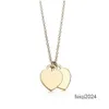 Heart Designer pendant necklaces Jewelry stainless Gift Luxury women love chain Valentine Fashion Brand T men's and women's couple accessories Chains