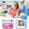 DIY Kids Instant Po Camera met Thermische Printer Pograph 1080P Video Digitale Kinderen meisje Verjaardagscadeau 240106