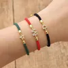 Charm-Armbänder, luxuriös, Zirkon, A-Z, Anfangsbuchstabe für Damen, verstellbares Seilarmband, Weihnachtsschmuck, Geschenk