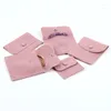 Jewelry Pouches Packaging Bag Snap Fastener Superior Soft Velvet Gift Bracelet Necklace Earrings Ring Storage Pouch