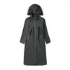 Regnrockar Fashionabla Rain Capelet Raincoat för kvinnor Vandring 190T Nylon Tyg Wear Poncho