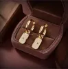 Hög Quaity Designer Earring Designer JewerLry Women 18K Gold Plated Letters Stud Geometric Famous Women Diamond Pearl Earring Wedding Party Jewerlry Gifts