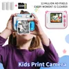 DIY Kids Instant PO Camera med Thermal Printer Pograph 1080p Video Digital Children Girl's Birthday Present 240106