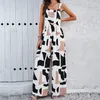 Women's 2024 new spring/summer elegance printed jumpsuit