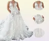 Backless 2022 Boho Wedding Dress 3D Appliqued Summer Beach Suknie ślubne z tiule ramię uwielbia koronkowe małżeństwo na świeżym powietrzu DR7565779
