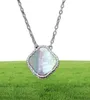 Серебро 925 пробы, 15 мм, модные классические 4 ожерелья с четырьмя листами клевера, подвески с перламутром 18 карат для женщин, девочек, Valentine039s M7764337