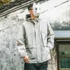 Männer Jacken 2024 Männer Hip Hop Streetwear Jacke Mantel Windjacke Fracht Pullover Harajuku Mit Kapuze Track Taktische Outwear