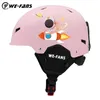 WEFANS Cartoni animati per bambini Casco da sci Integralmente modellato Sicurezza Sci all'aperto Protezione ciclismo Snowboard Pattini a rotelle 240106