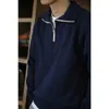 Men's Hoodies BOB DONG Quarter-Zip Motorcycle Sweatshirt Vintage-Inspired Short Pullover