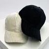 Cappellini da baseball Cappelli da baseball a strisce verticali autunnali e invernali Uomini caldi Donne Protezione solare versatile Moda Snapback all'aperto Casual