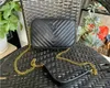 Luxury Designer Väskor Crossbody Väskor Mini Väskor Tygväskor Purses Single Shoulder Bags Envelope Bag Caviar Leather Women Metal Chain Tnju