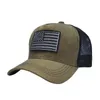 Designer Trucker hoeden honkbal cap ons vlag verstelbare plastic snapback mesh hoeden