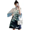 Etnische kleding 2024 Wit Grote maten 3XL 4XL Feest Casual Qipao Traditionele Chinese Vintage Moderne Verbeterde Cheongsam-jurk voor dames