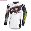 Pbe2 2024 T-shirt moda Mountain Bike Suit Foxx T-shirt da uomo Manica lunga Motocross Camicia Mtb Downhill Bat Mountain Enduro T-shirt Mtb ad asciugatura rapida Ciclismo