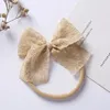 Haarschmuck Kind Säugling geborenes Baby Band Spitze Prinzessin Geburtstag Kopfschmuck Mesh elastisches Stirnband Turban