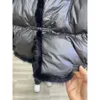 Kış sonbahar moda kadınlar ördek aşağı ceket gevşek vintage parka dış giyim tilki kürk yakalı bayanlar puffer ceket kadın 240106