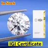 033CT HPHT CVD LAB GROWN DIAMOND IGI GIA Certificate Loose DEFG VVSSI Gemstone Super White For Wedding Fine Jewelry Ring 240106