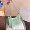 Blingbling Crossbody Bag Tasarımcı Çanta Kadın Çanta Lüks Tek Omuz Çanta Marka Cüzdan Ünlü Debriyaj Çanta Fermuarı Yeşil El Çantası Tote Çantalar 2 Parça Set