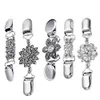 5 Pcs Alliage Pull Clip Rétro Écharpe Vintage Cardigan Broche Épinglette Bijoux Collier Matériel Miss Gilet clre clips dames 240106