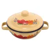 Dinnerware Sets Lidded Soup Bowl Small With Cover Enamel Steamed Egg Container