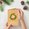 Dekoracje świąteczne Karty pozdrowienia z kopertami 6 sztuk zestawów kart z masową przyjęcie dla rodziny i przyjaciół ocieplenie