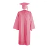 Kledingsets Kleuterschool Afstuderen Pet En Jurk Unisex Gewaden Kwasten Set 2024 Comfortabele Congrats Grad Outfit Voor