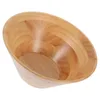 Dinnerware Sets Rubber Wood Salad Bowl Cushions For Living Room Cone Shaped Wooden Fruit Breakfast Bowls