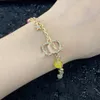 Nouveau luxe naturel perle chaîne bracelet marque canal classique designer CCs bracelet mode coréenne bracelet à breloques pour les femmes bijoux de mariage cadeau ax46c